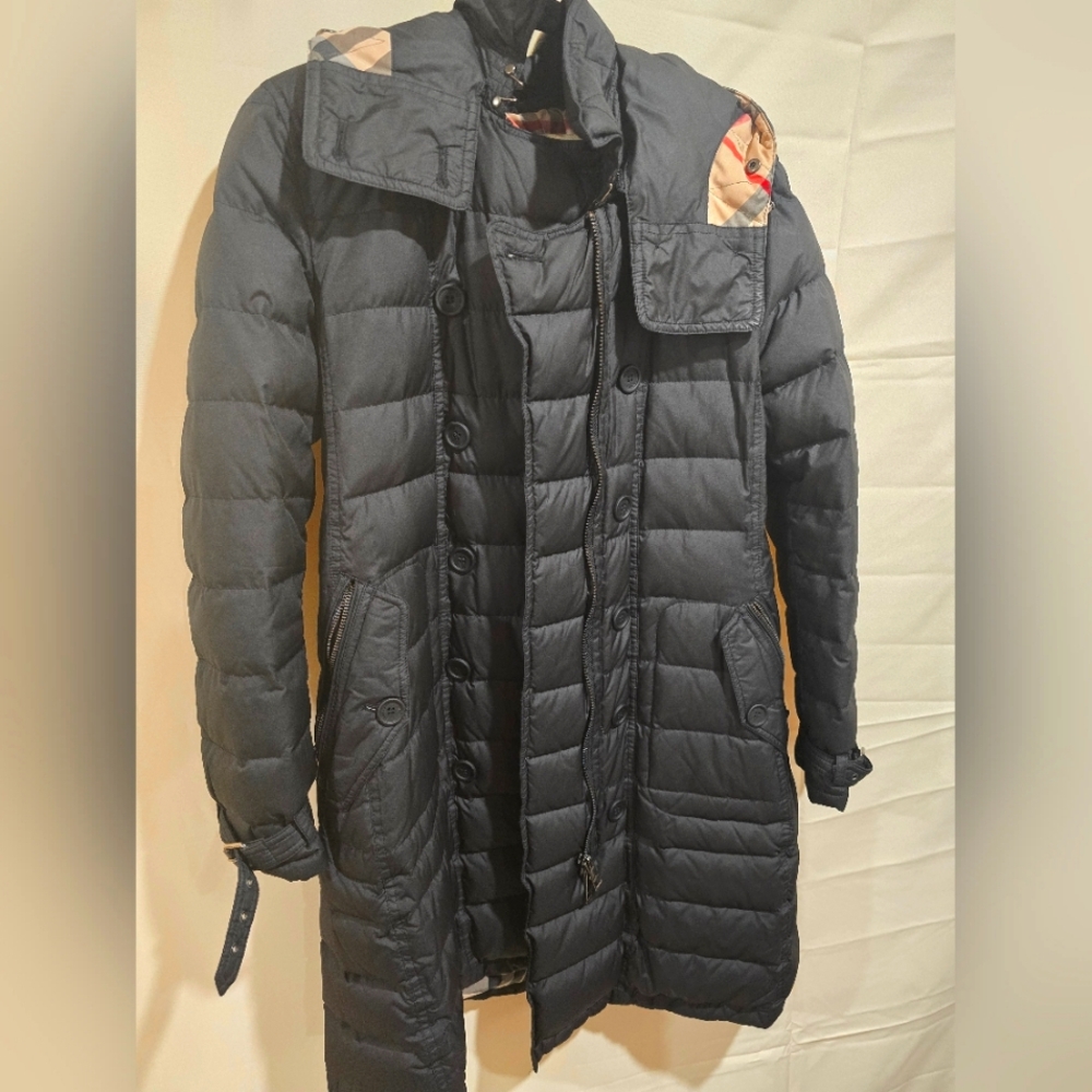 BURBERRY BRIT WOMENS DOWN PUFFER COAT Jacket Quilted